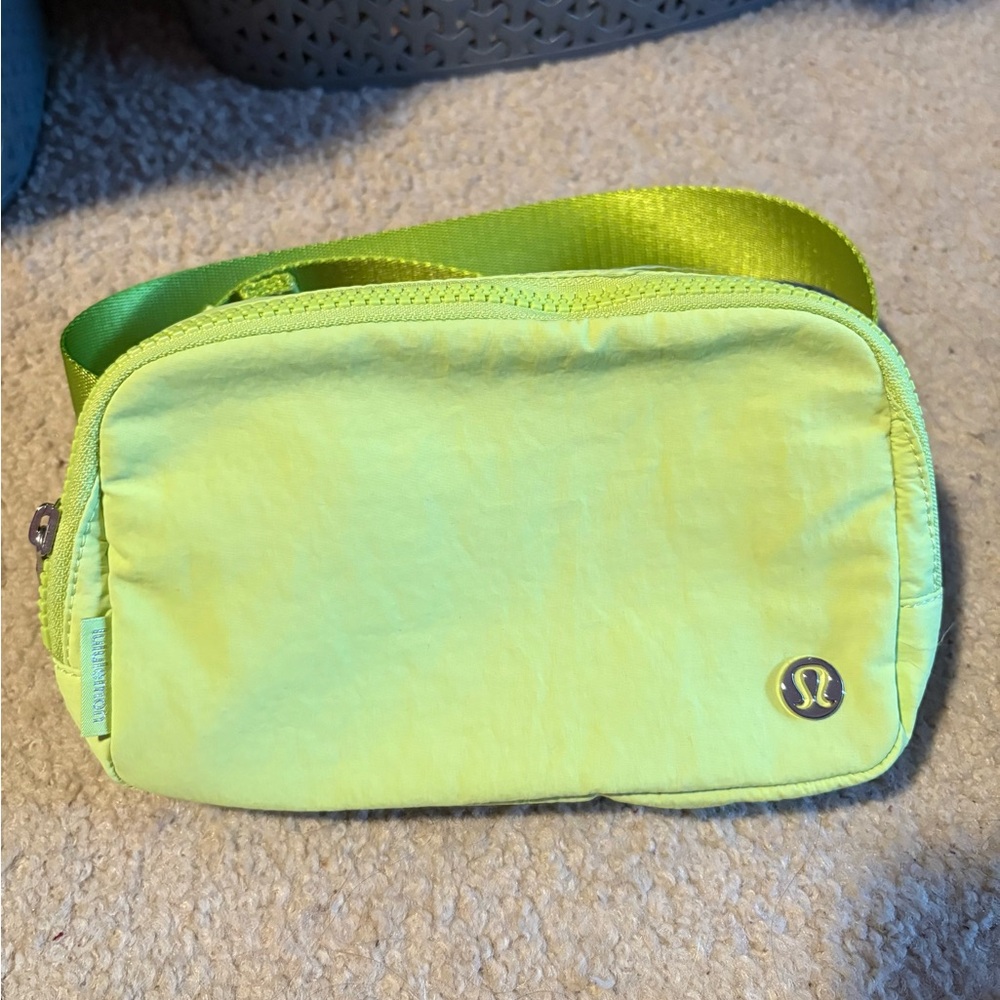 Lululemon Athletica Neon Green Crossbody Bag